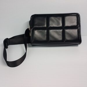 Black Quilted Men's Bag